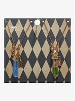 Thorn & Fable Rabbit Bottle Best Friend Necklace Set