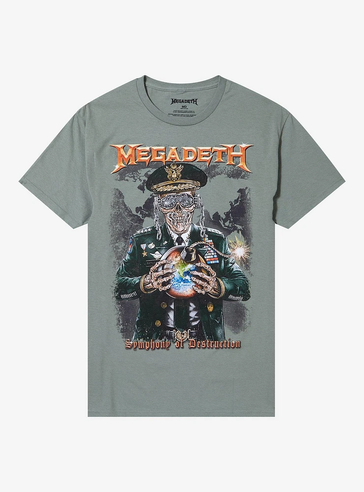 Megadeth Symphony Of Destruction Earth Bomb T-Shirt