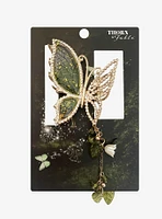 Thorn & Fable Bling Butterfly Leaf Claw Hair Clip