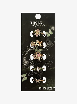 Thorn & Fable Fairy Gems Ring Set