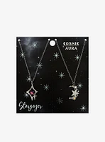 Cosmic Aura Stargazer Best Friend Necklace Set