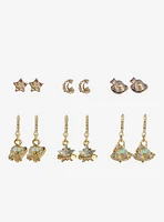 Cosmic Aura Celestial Stud & Huggie Earring Set