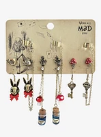 We're All Mad Here Alice Stud & Drop Earrings Set