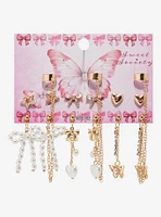 Sweet Society Butterfly Bow Cuff Earring Set