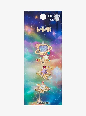 Cosmic Aura Celestial Orbit Ring Set