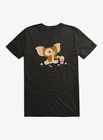 Gremlins Suprised Gizmo Eating Popcorn T-Shirt