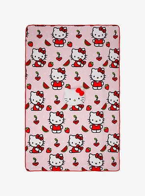 Hello Kitty Fruits Nogginz Pillow & Blanket Set