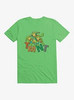 Teenage Mutant Ninja Turtles Patterned Logo Letters Group Purple T-Shirt