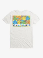 Teenage Mutant Ninja Turtles Team Group Poses Comic White T-Shirt