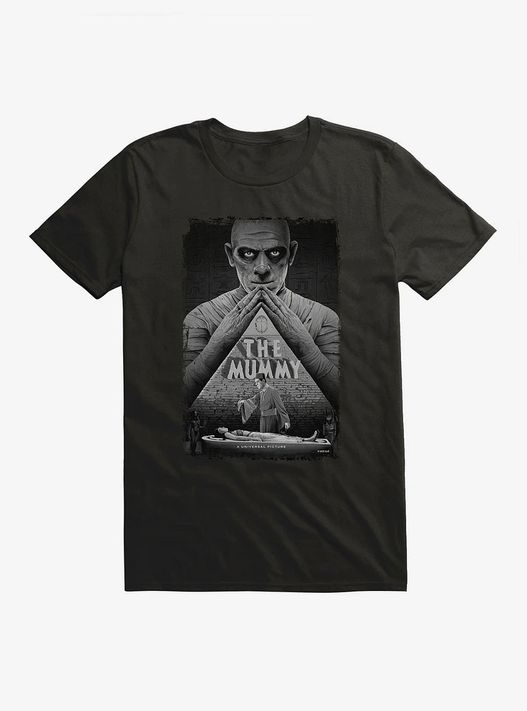 The Mummy Black & White Poster T-Shirt