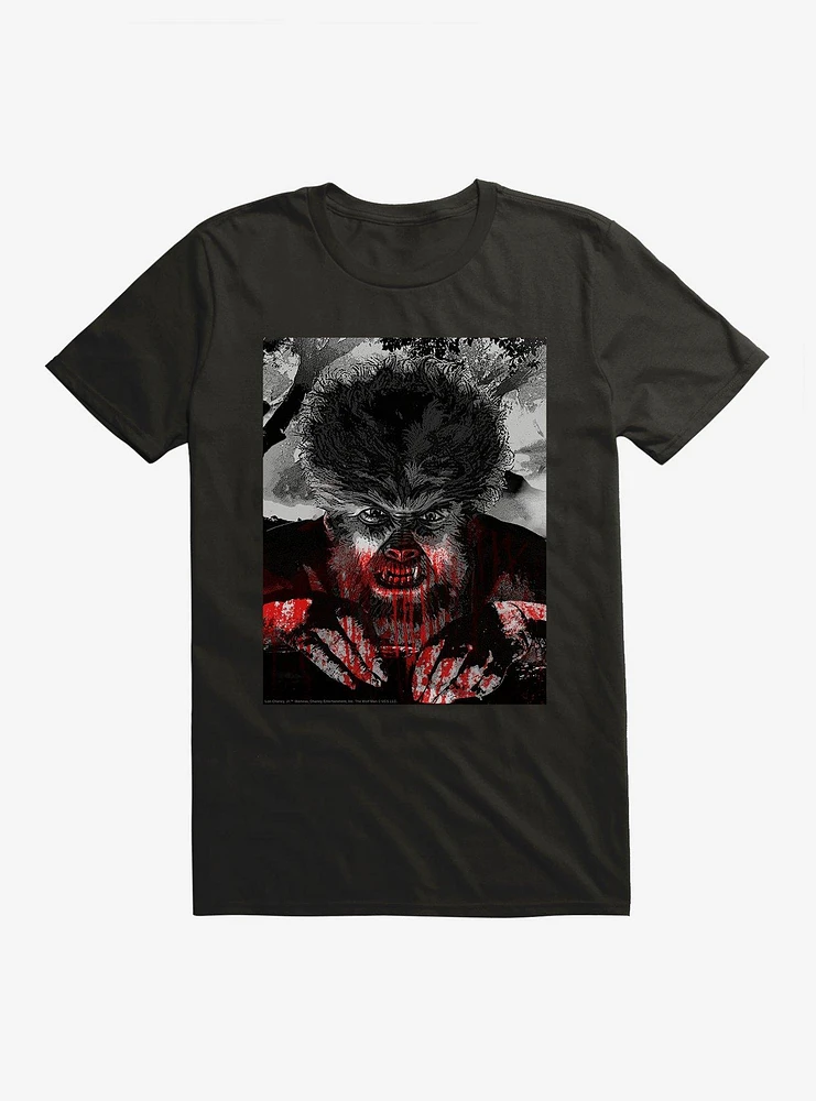 The Wolf Man Autumn Moon T-Shirt