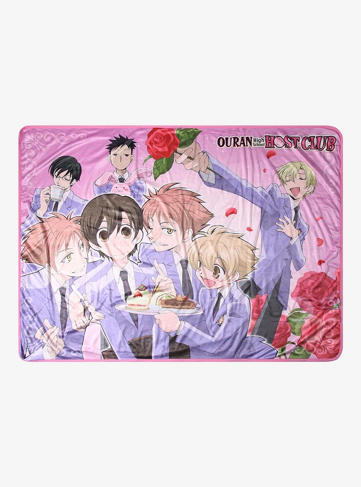 Ouran High School Host Club Group Throw Blanket