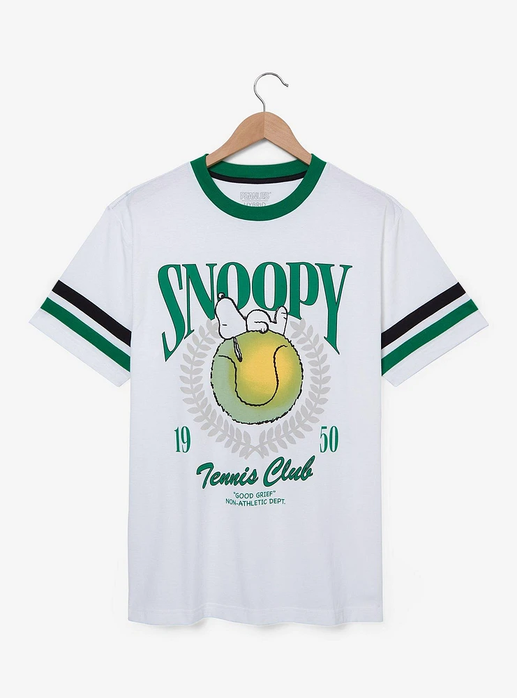 Peanuts Snoopy Tennis Club Ringer T-Shirt - BoxLunch Exclusive