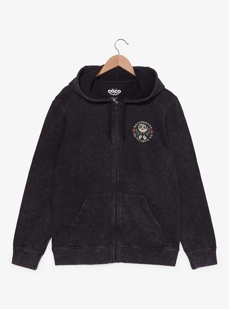Disney Pixar Coco Floral Guitar Zipperd Hoodie - BoxLunch Exclusive