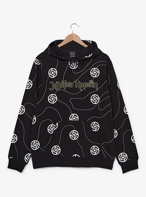 Jujutsu Kaisen Symbols Allover Print Hoodie - BoxLunch Exclusive