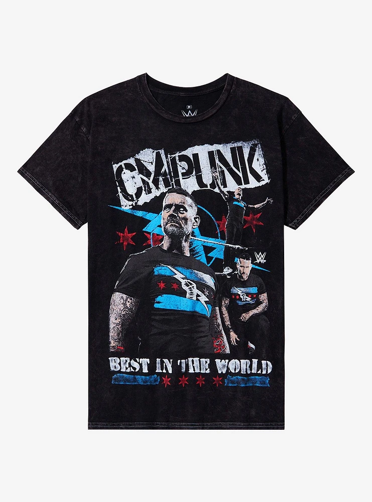 WWE CM Punk Photo Collage T-Shirt