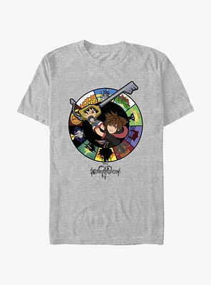 Disney Kingdom Hearts Sora Flags T-Shirt