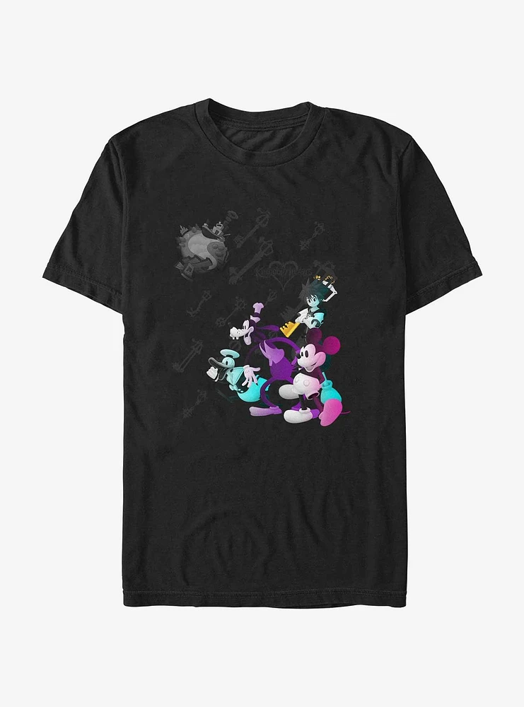 Disney Kingdom Hearts Gradient Lock T-Shirt