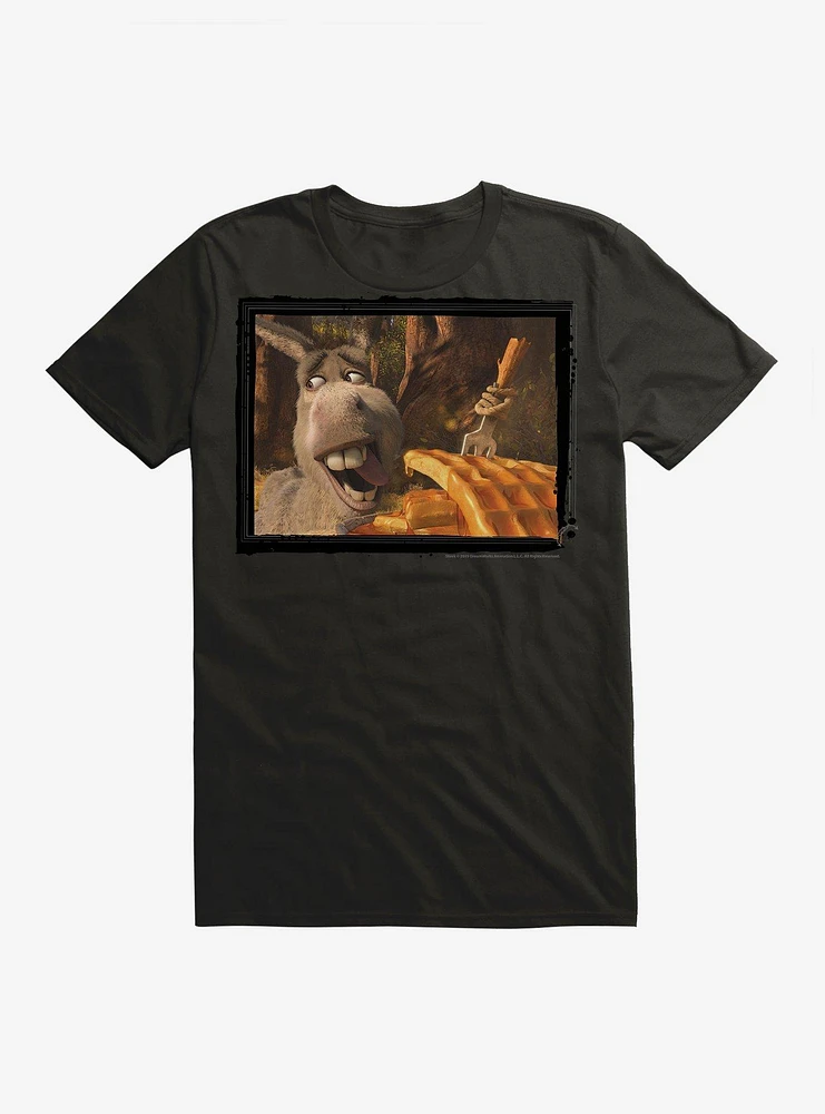 Shrek Donkey Eating Waffles T-Shirt