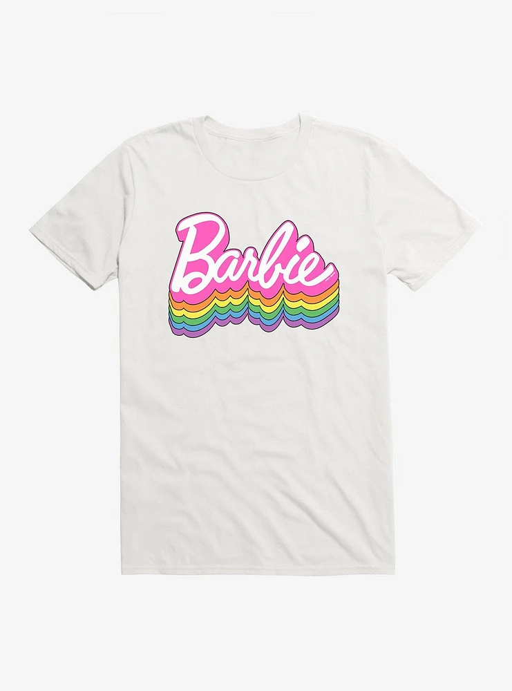 Barbie Logo Pride Rainbow Shadow T-Shirt