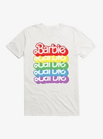 Barbie Pride Rainbow 80s Vintage Logo T-Shirt