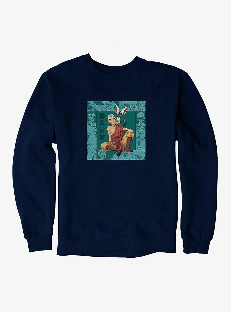 Avatar: The Last Airbender Aang And Momo Sweatshirt