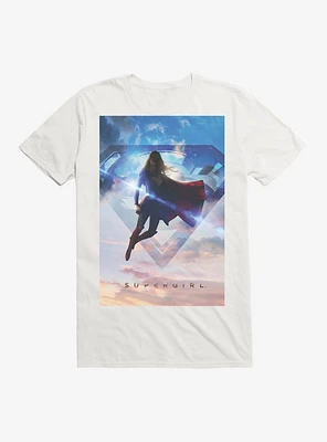 DC Comics Supergirl Logo Sky T-Shirt