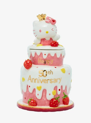 Blue Sky Hello Kitty 50th Anniversary Cake Cookie Jar