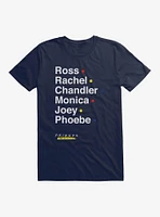 Friends Character Names List T-Shirt