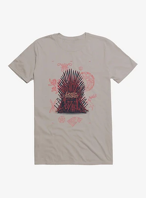 Game Of Thrones Iron Throne Icons T-Shirt