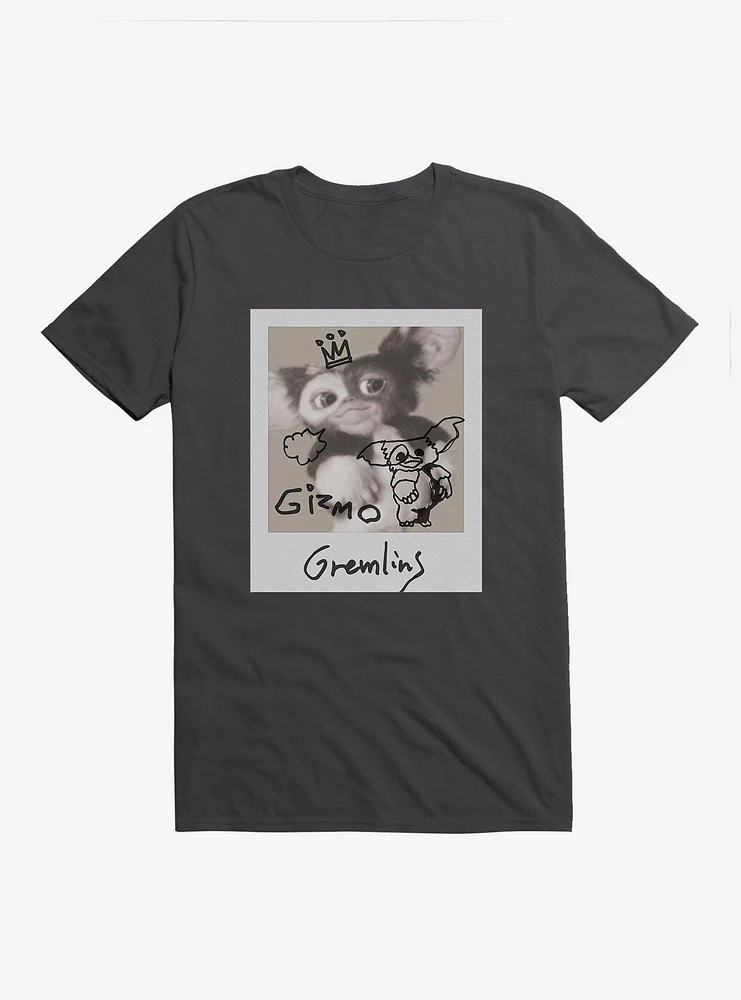 Gremlins Gizmo Black And White Polaroid T-Shirt