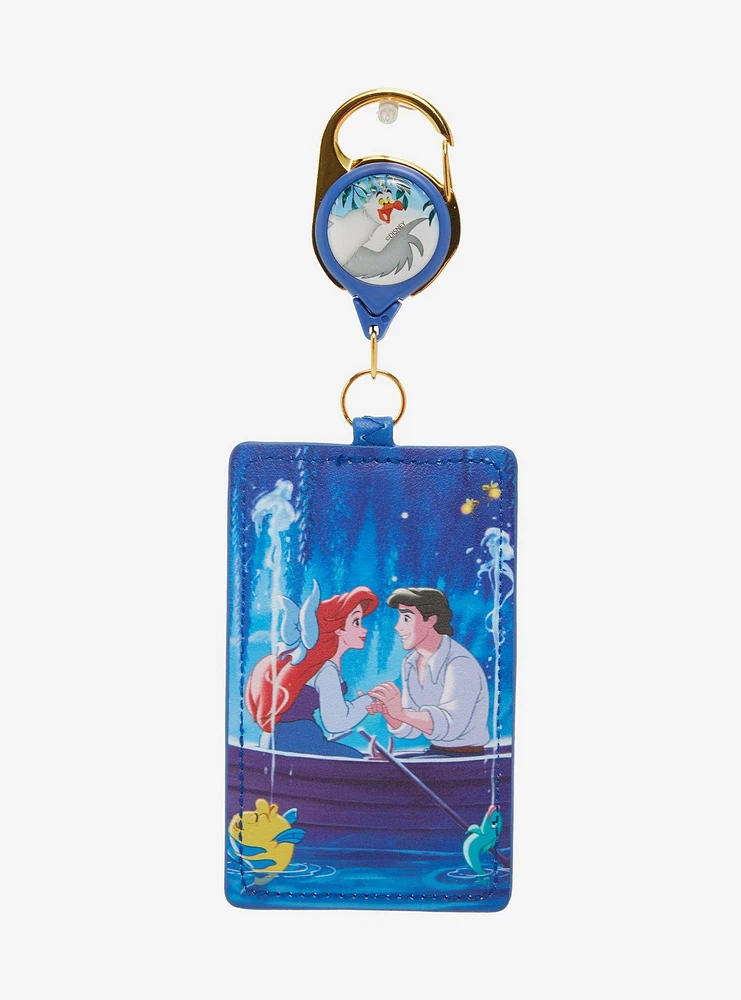 Loungefly Disney The Little Mermaid Ariel & Eric Lagoon Retractable Lanyard