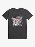 Looney Tunes Taz Tornado Doodle T-Shirt