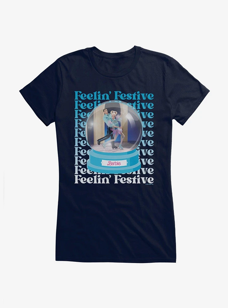 Barbie Holiday Feelin Festive Girls T-Shirt