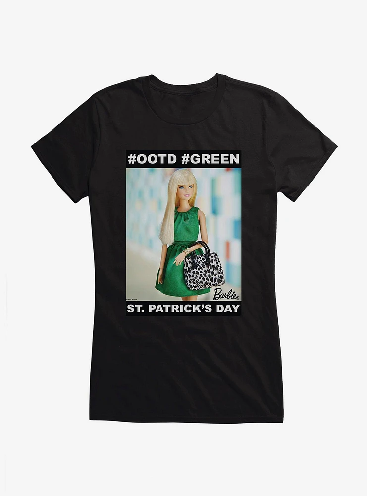 Barbie St. Patrick's Day #OOTD #GREEN Girls T-Shirt