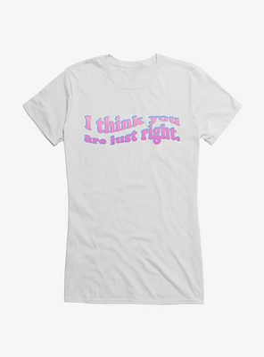 Barbie The Movie Just Right Girls T-Shirt