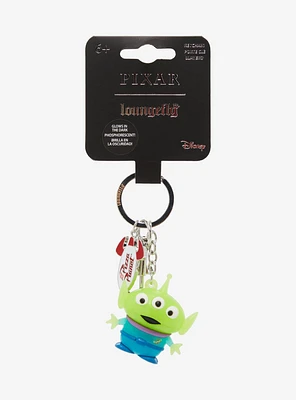 Loungefly Disney Pixar Toy Story Alien Glow-in-the-Dark Multi-Charm Keychain