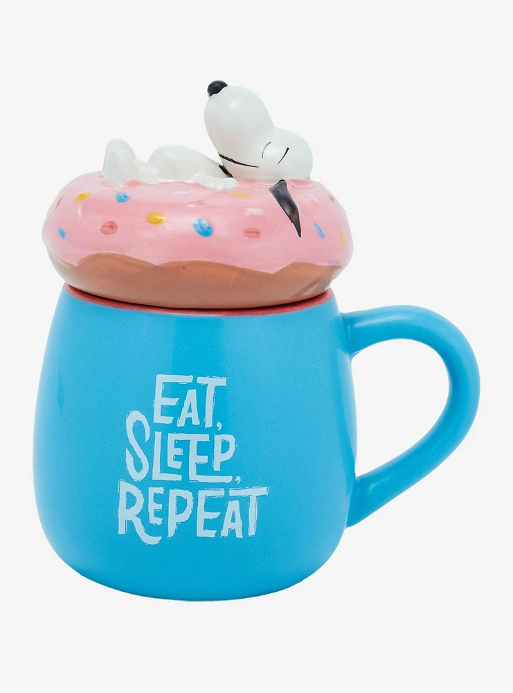 Peanuts Snoopy Donut Mug with Lid