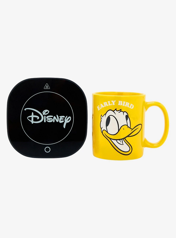 Disney Donald Duck Early Bird Yellow Mug with Warmer