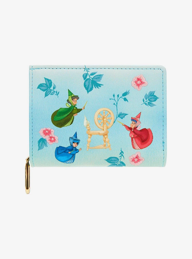 Our Universe Sleeping Beauty Flora, Fauna, and Merryweather Wallet — BoxLunch Exclusive