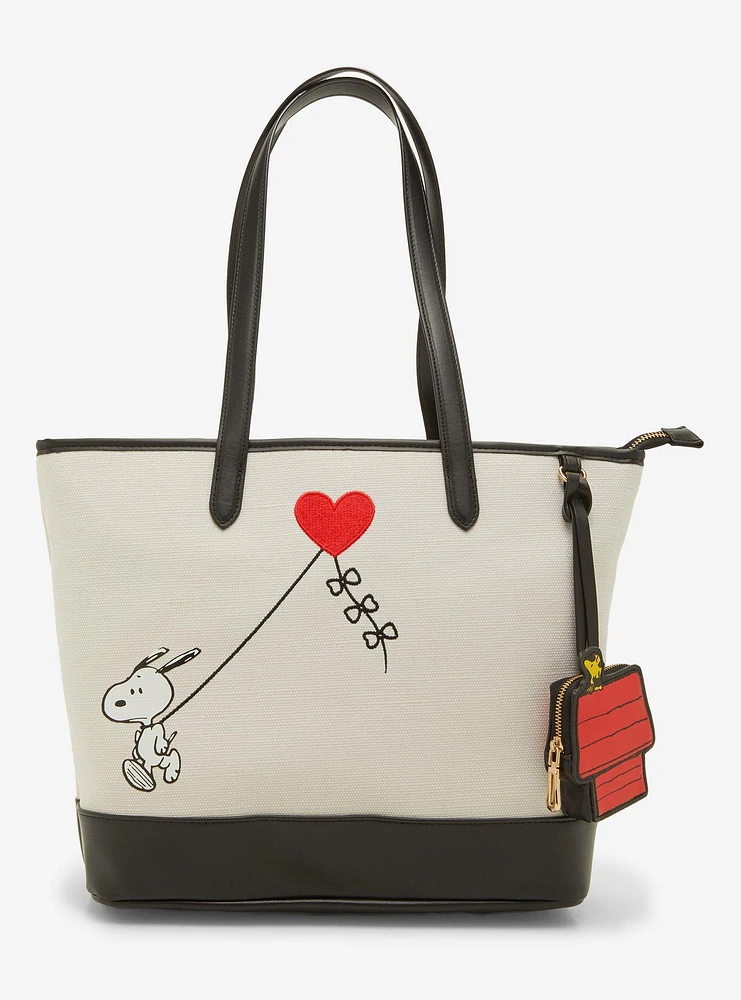 Peanuts Snoopy Heart Kite Tote Bag with Coin Purse - BoxLunch Exclusive