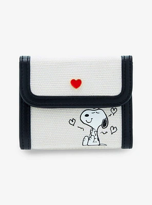 Peanuts Snoopy Heart Small Snap Wallet - BoxLunch Exclusive