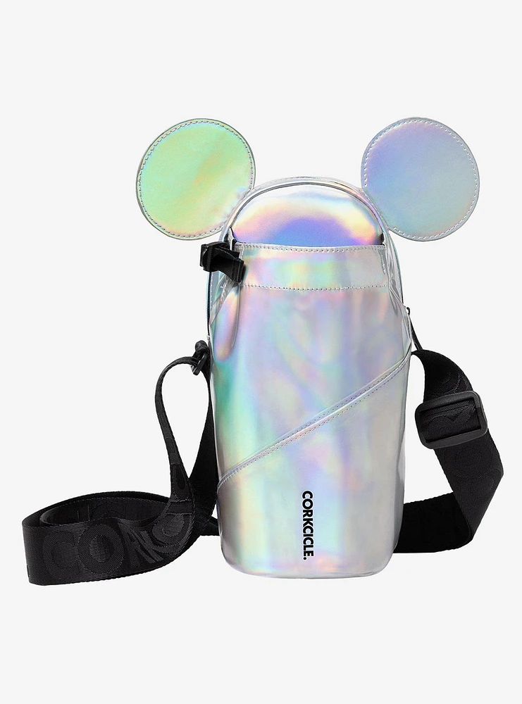 Corkcicle Disney Mickey Mouse Figural Iridescent Water Bottle Sling Bag