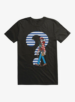 Where's Waldo? Striped Question Mark T-Shirt