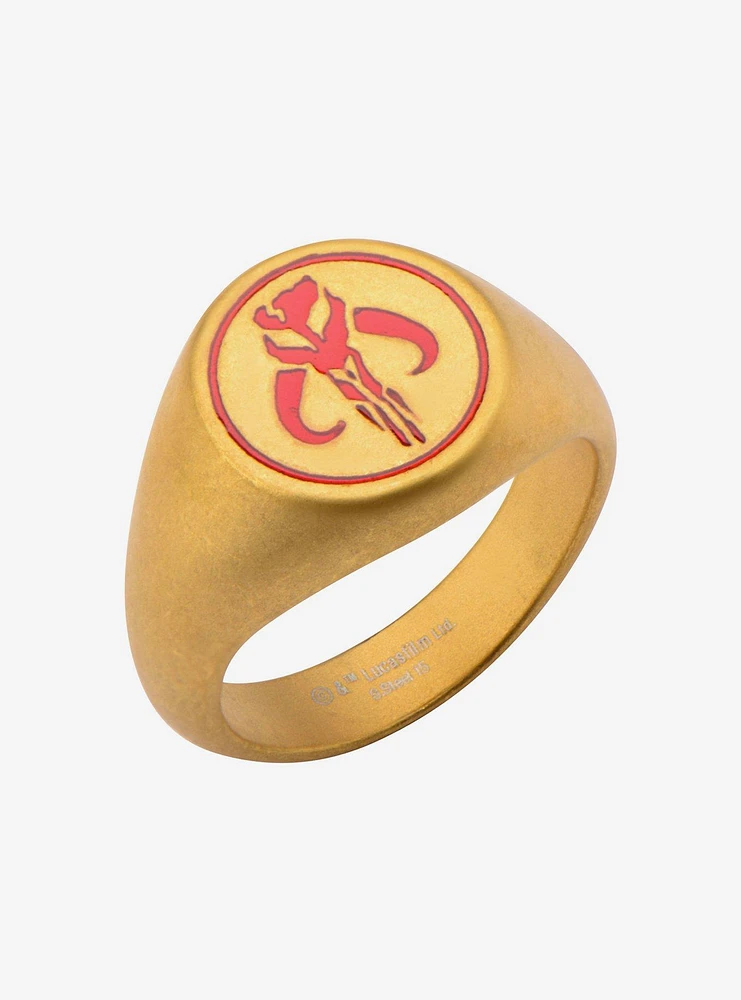 Star Wars The Mandalorian Enamel Symbol Ring