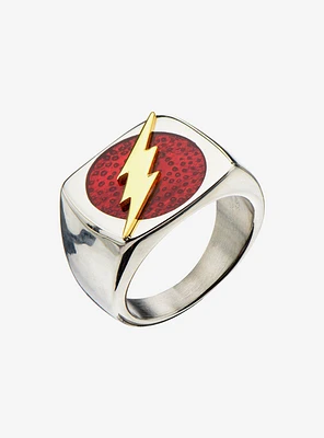 DC Comics The Flash Raised Bolt Ring