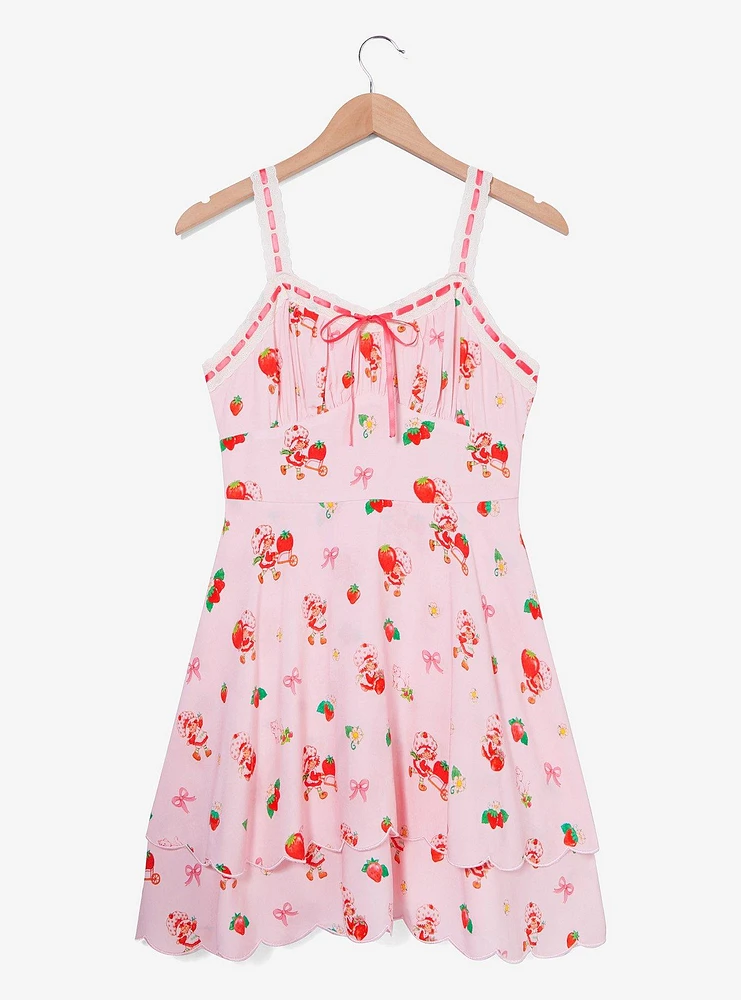 Strawberry Shortcake Coquette Allover Print Dress — BoxLunch Exclusive