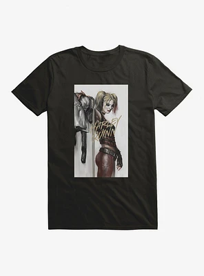 Batman Harley Quinn Sketch Portrait T-Shirt