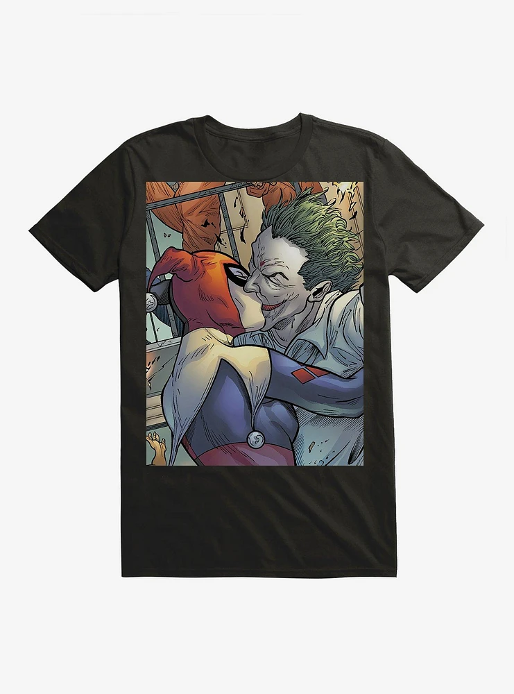 Batman Harley Quinn The Joker Kiss T-Shirt