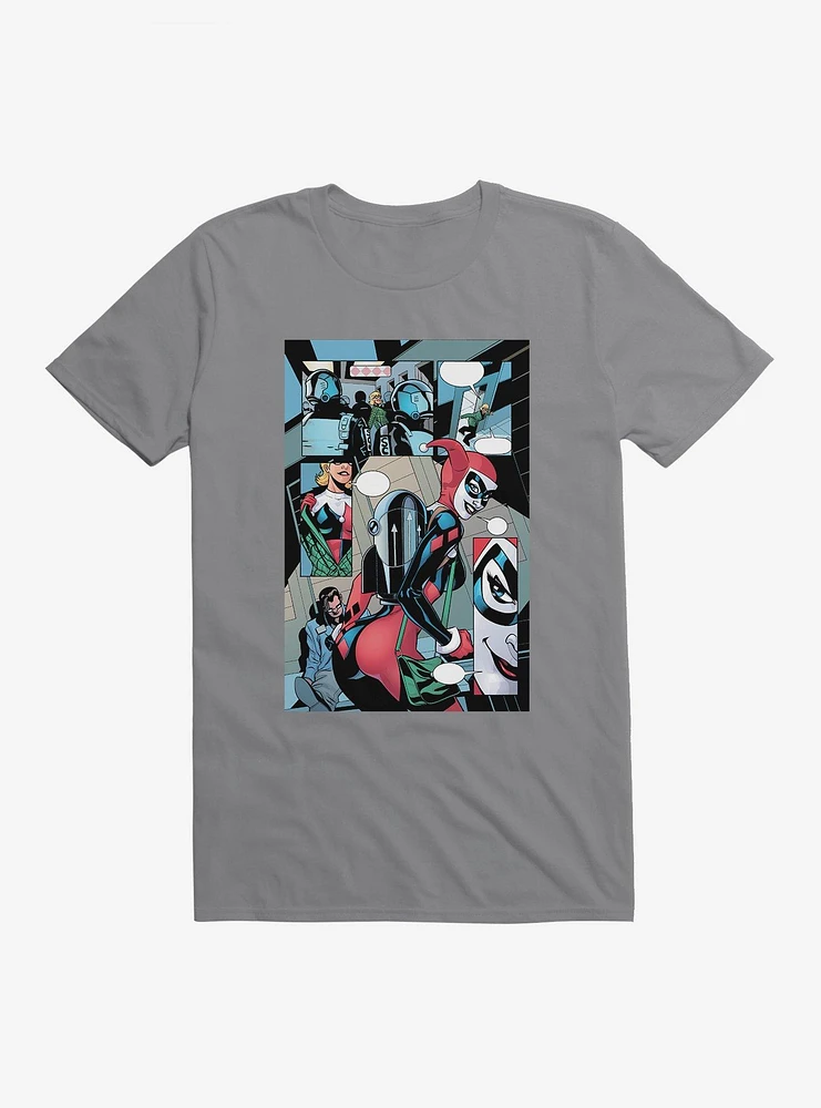 Batman Harley Quinn Tricked You Comic Strip T-Shirt